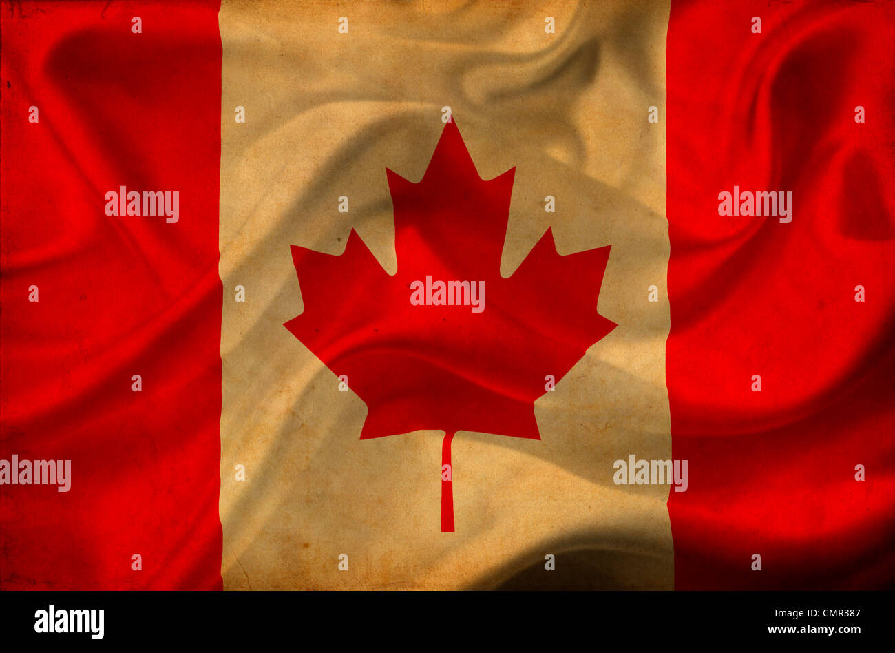 Canada flag waving 3d abstract hi-res stock photography and images - Alamy