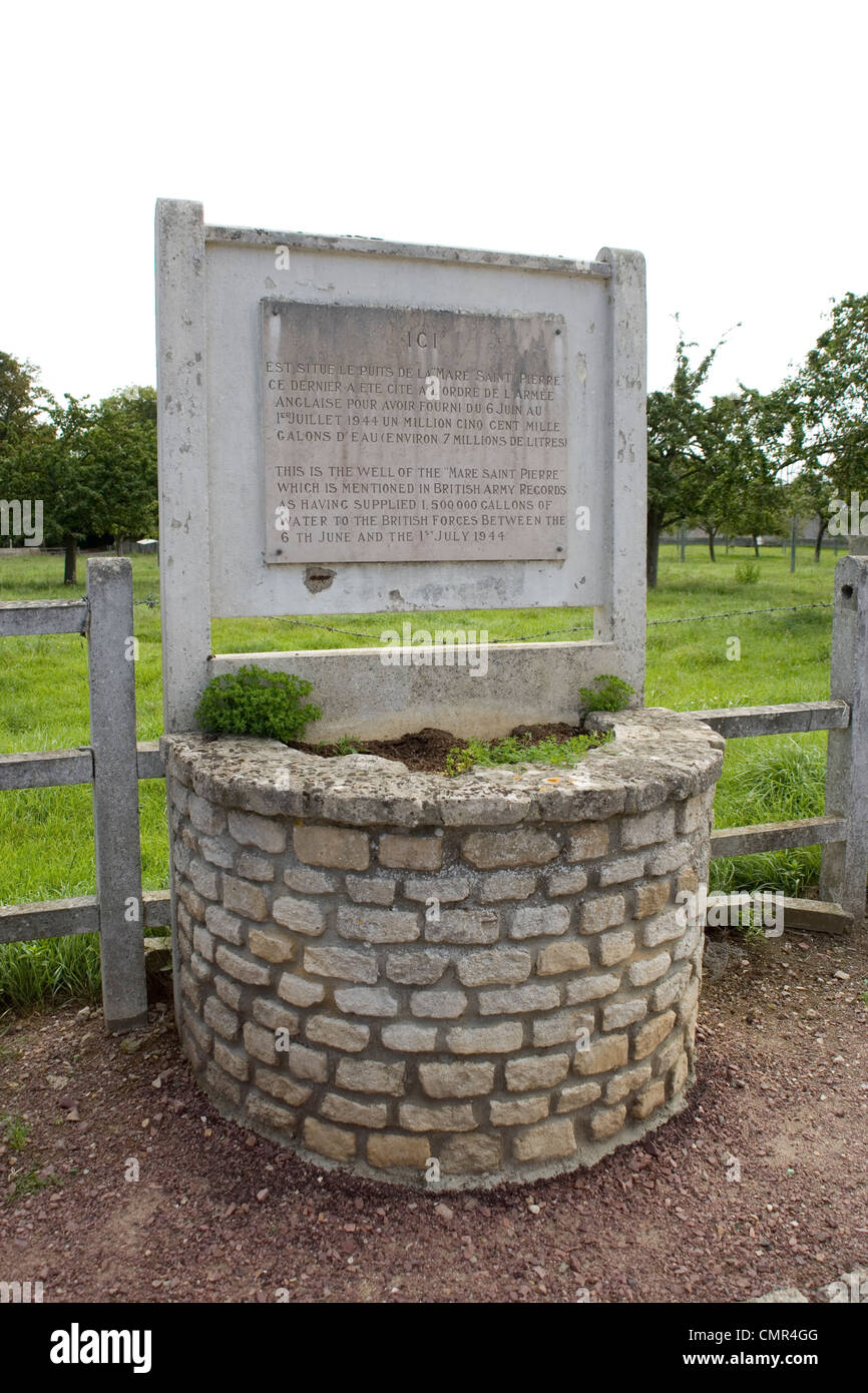 Well at Hermanville used by British army after D Day for their water