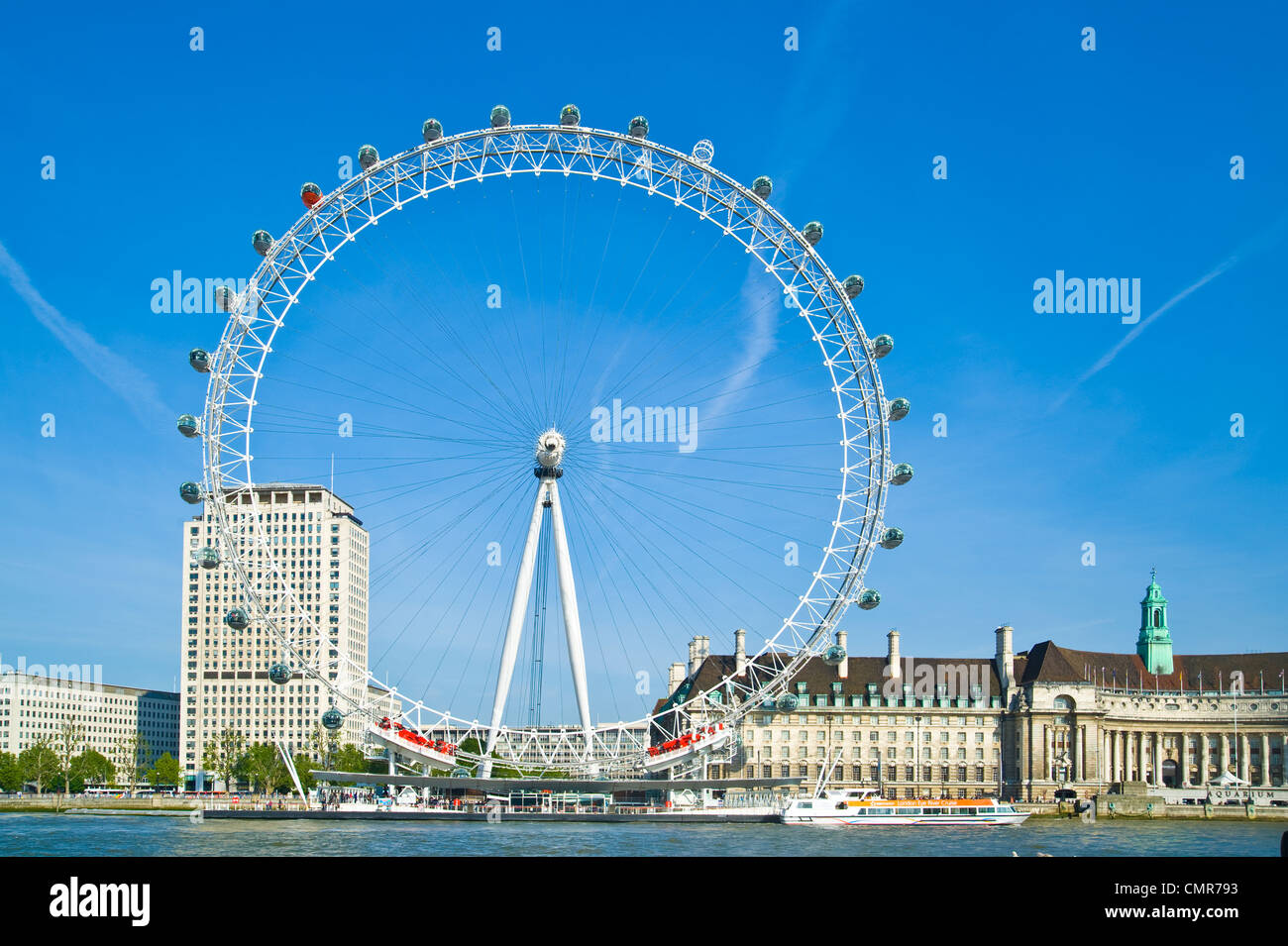 London Eye, Ferris Wheel,  London, U.K. Stock Photo