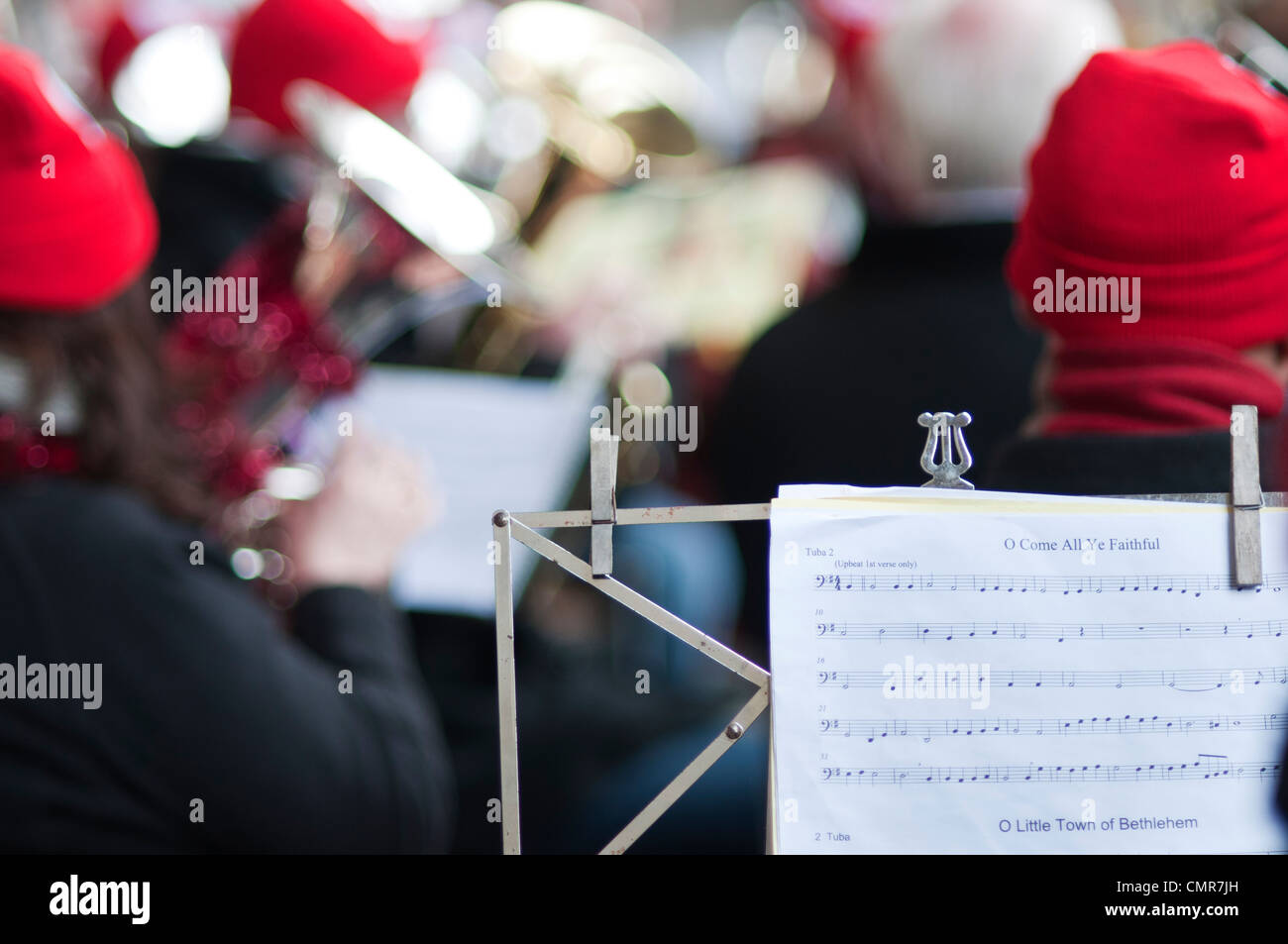 Tuba Carols, St Paul's Cathedral, London. An annual Christmas charitable event. Stock Photo