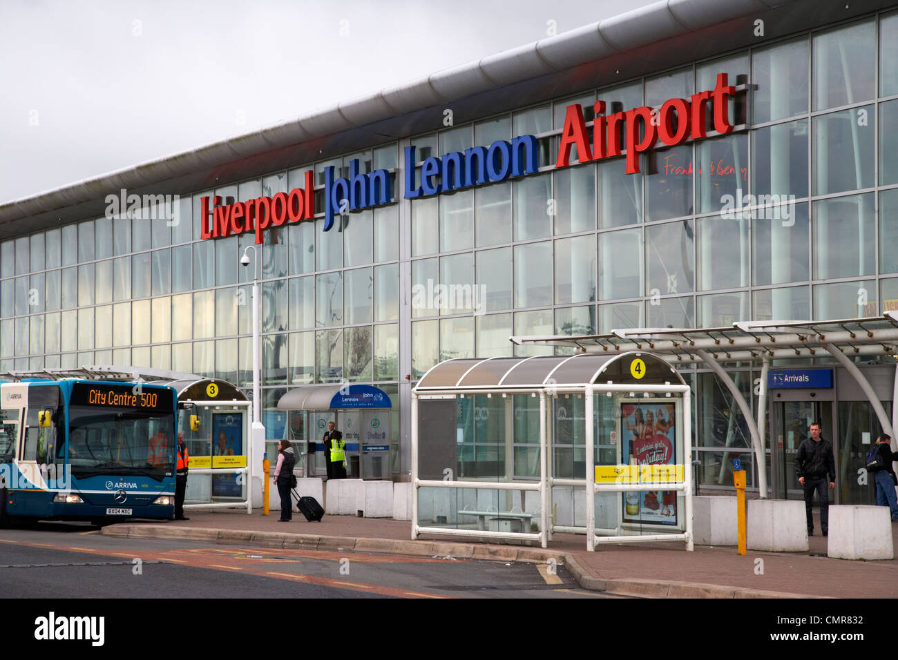 liverpool john lennon airport merseyside uk. Stock Photo