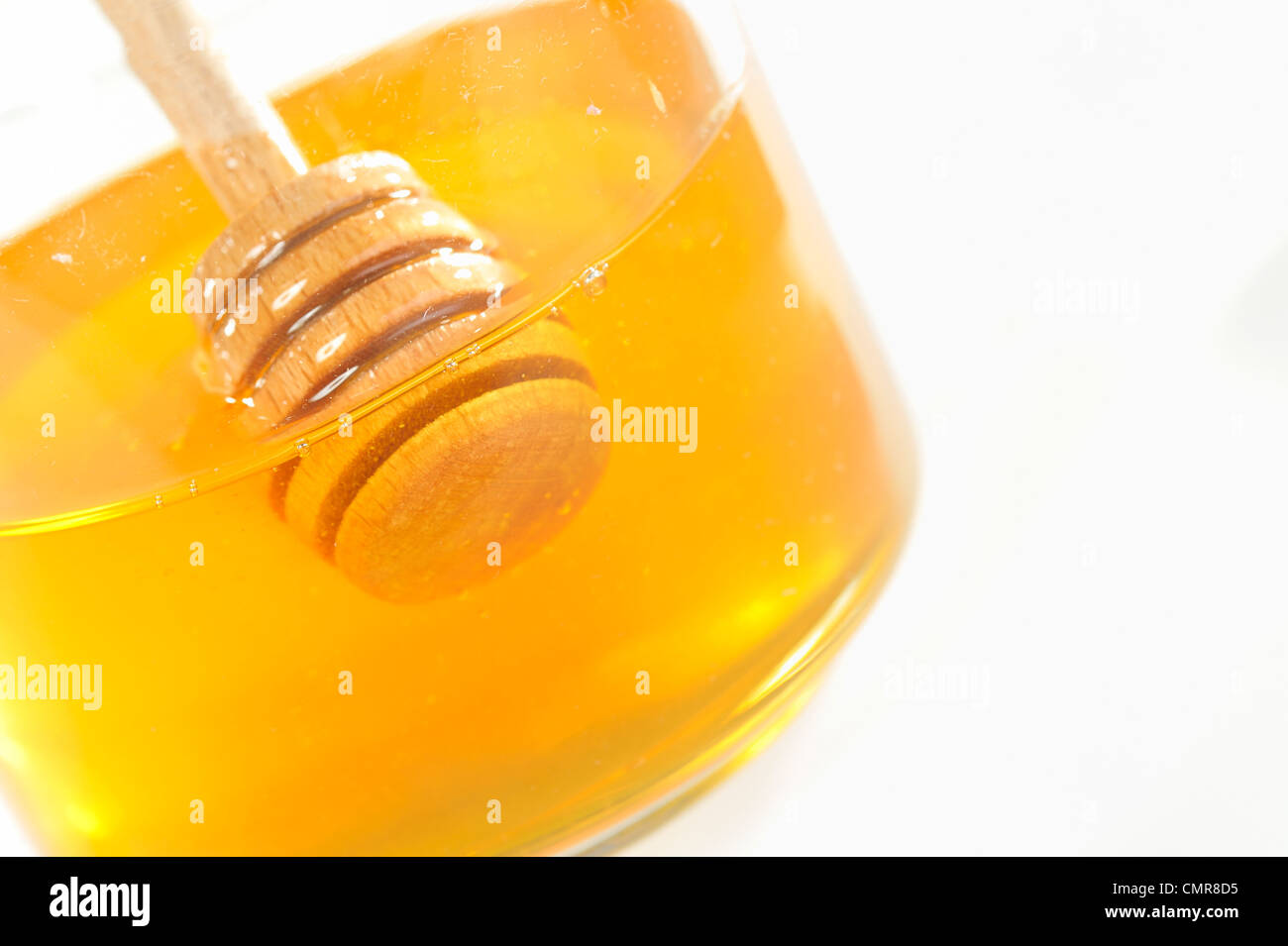 honey in jar Stock Photo