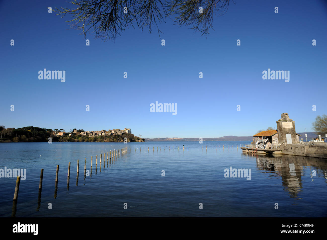 Italy, Lazio, Bracciano lake, Anguillara Sabazia Stock Photo