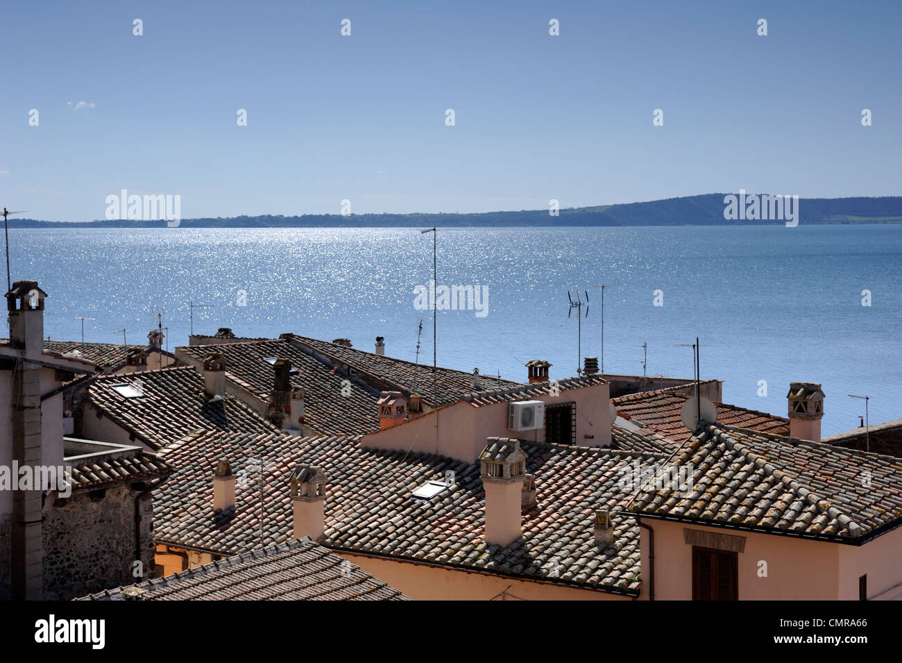 Italy, Lazio, Bracciano lake, Trevignano Romano Stock Photo