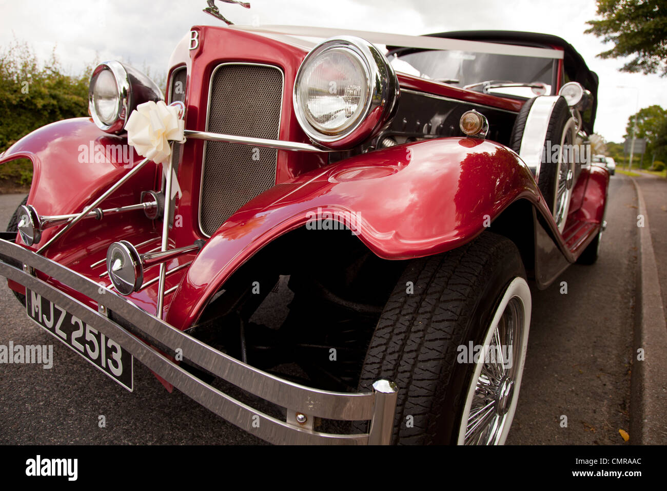 Beaufort sports car used for weddings. Stock Photo