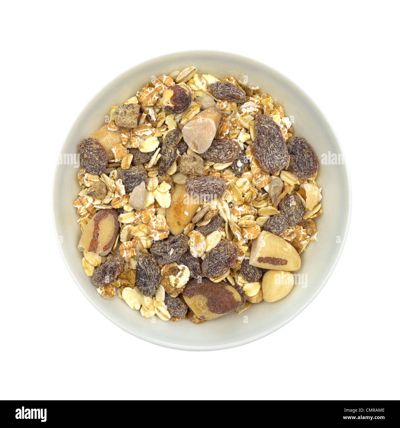 Bowl filled with muesli cereal Stock Photo Alamy