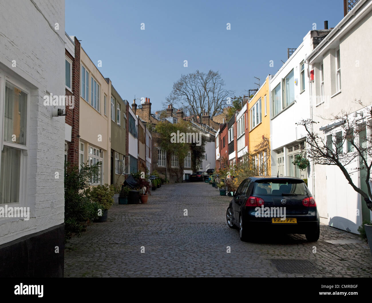 Hampstead Park Mews, Belsize Village, London Stock Photo Alamy