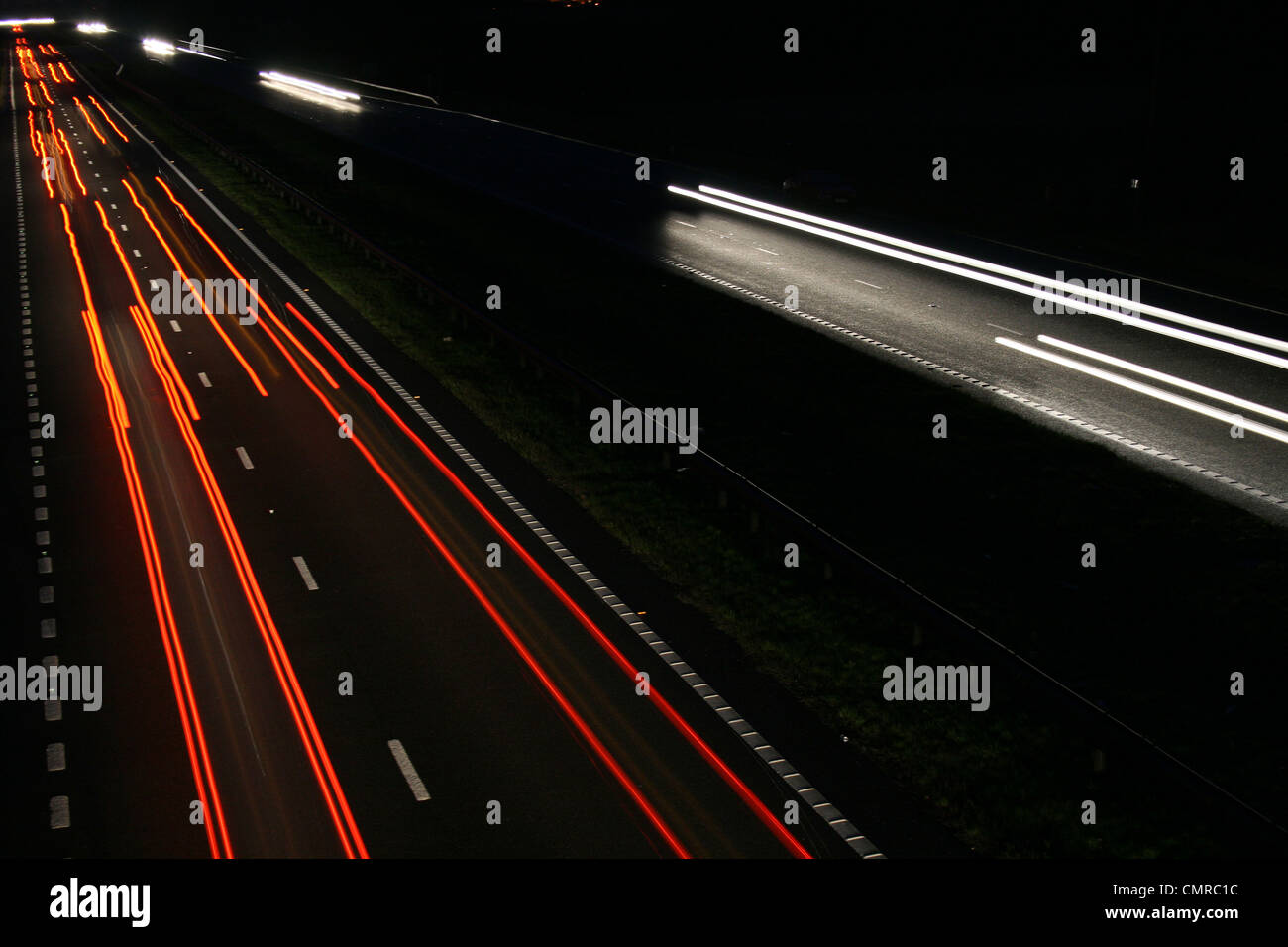 Light trails motorway hi-res stock photography and images - Alamy