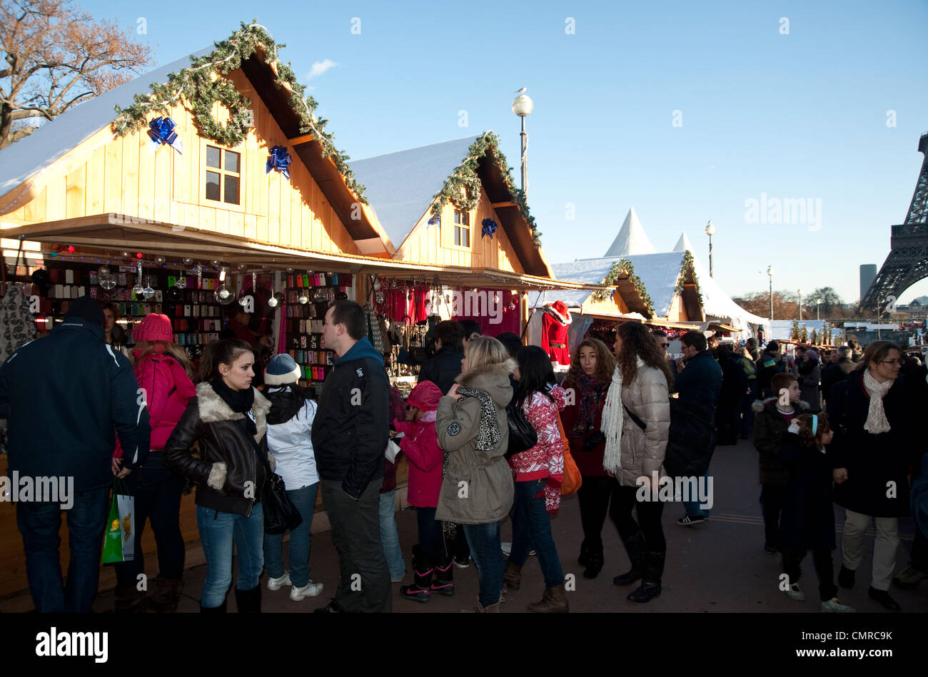 Eiffel tower christmas market hires stock photography and images Alamy
