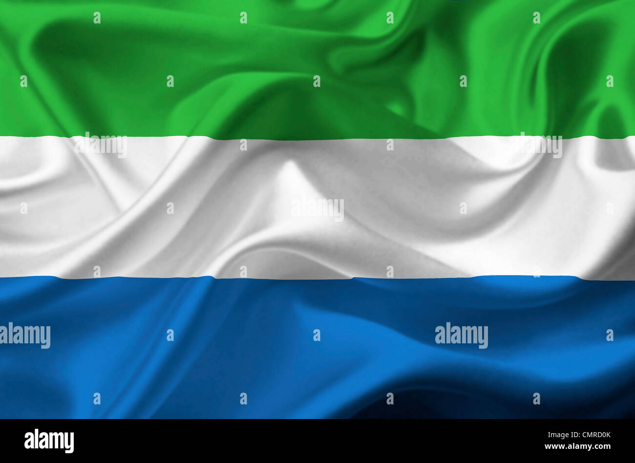 Sierra Leone waving flag Stock Photo - Alamy