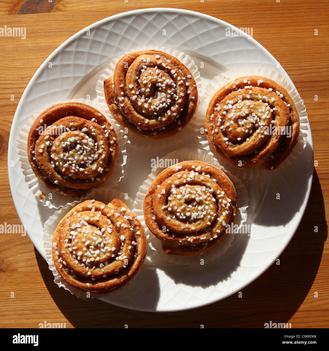 Korvapuusti, the popular Finnish pastry, served in Tampere, Finland ...