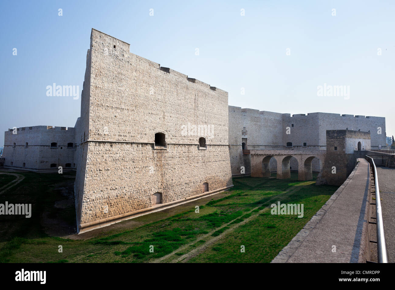 Norman-Swabian Castle of Barletta: S.Maria Bastion. Apulia, Italy. Stock Photo