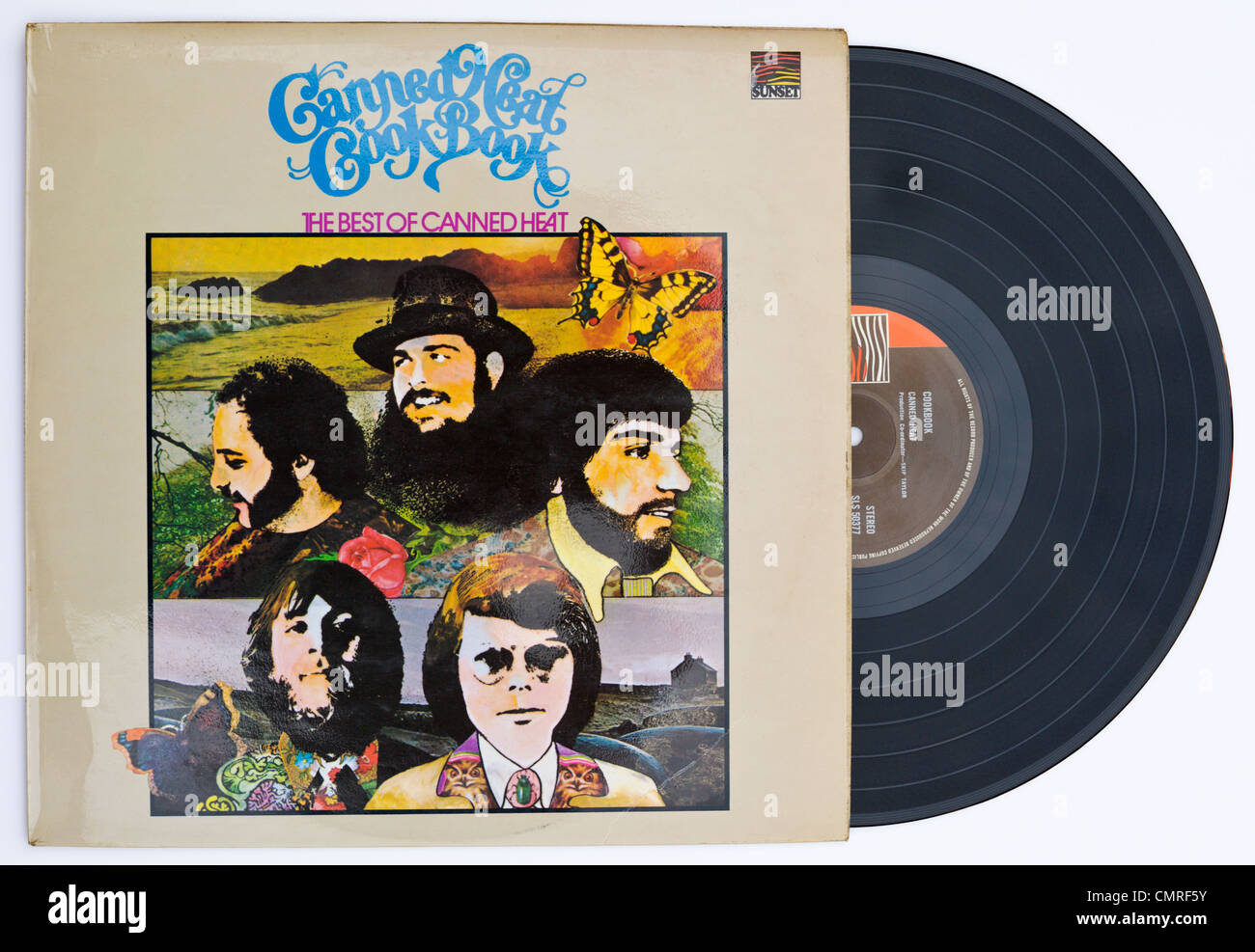 American rock band CANNED HEAT Cook Book Best of vinyl album cover released 1975 on SUNSET RECORDS label Stock Photo