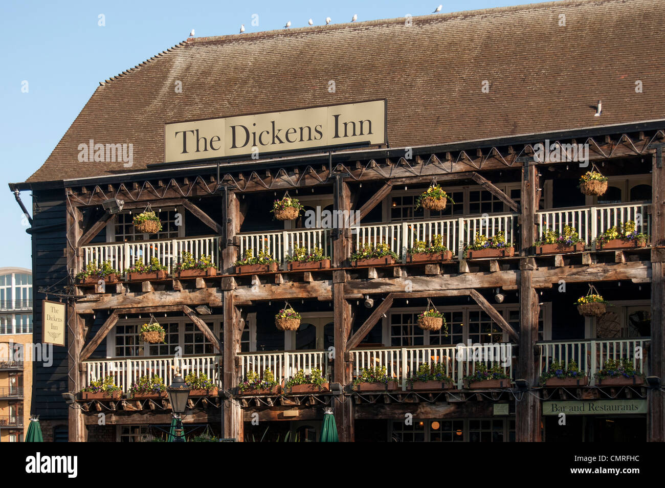 The Dickens Inn, former brewery dating back to 18th century, St Katharine Docks, London - Docklands, England, UK Stock Photo