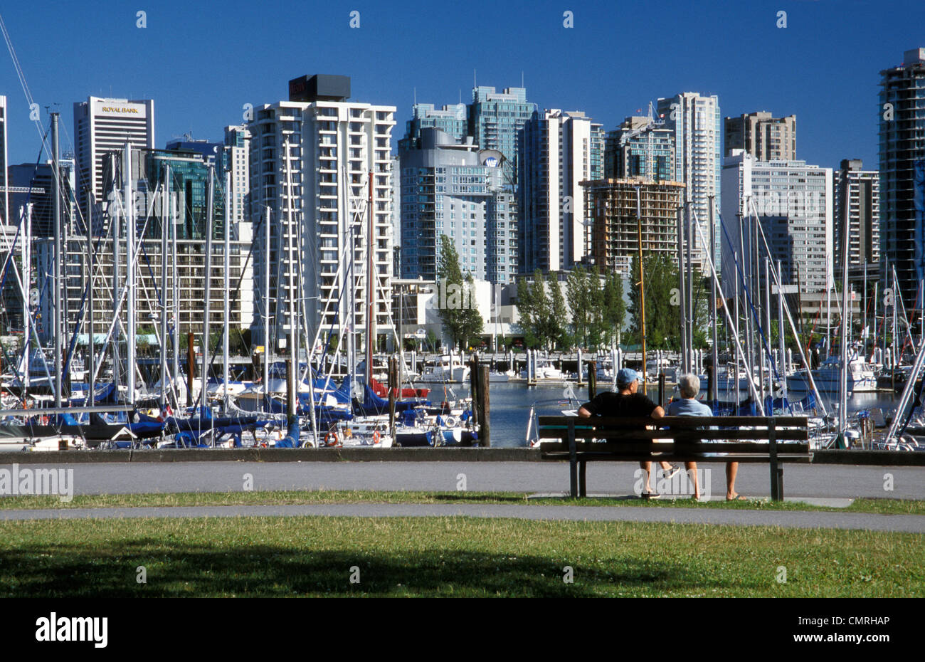 Vancouver Skyline From Stanley Park, British Columbia Stock Photo - Alamy