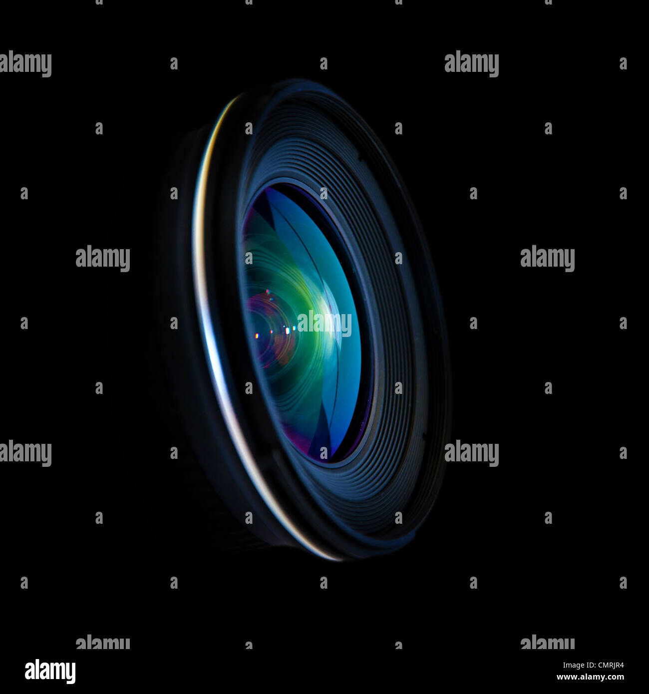Close up image of a wide DSLR lens Stock Photo