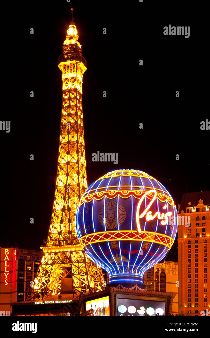 The Paris Hotel, Las Vegas Nevada, USA Stock Photo