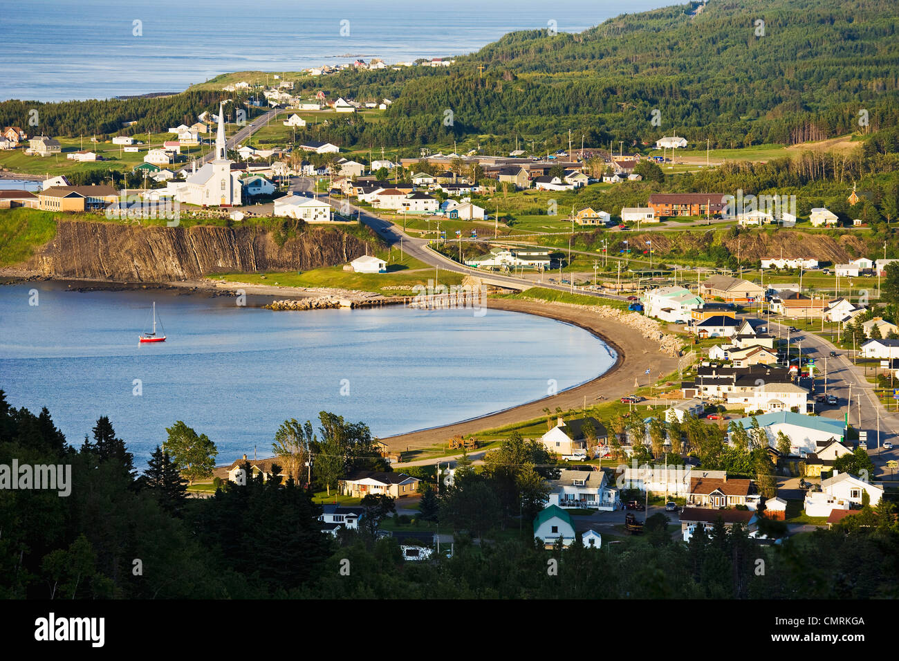 Village of GrandeVallee, Gaspesie, Quebec Stock Photo Alamy