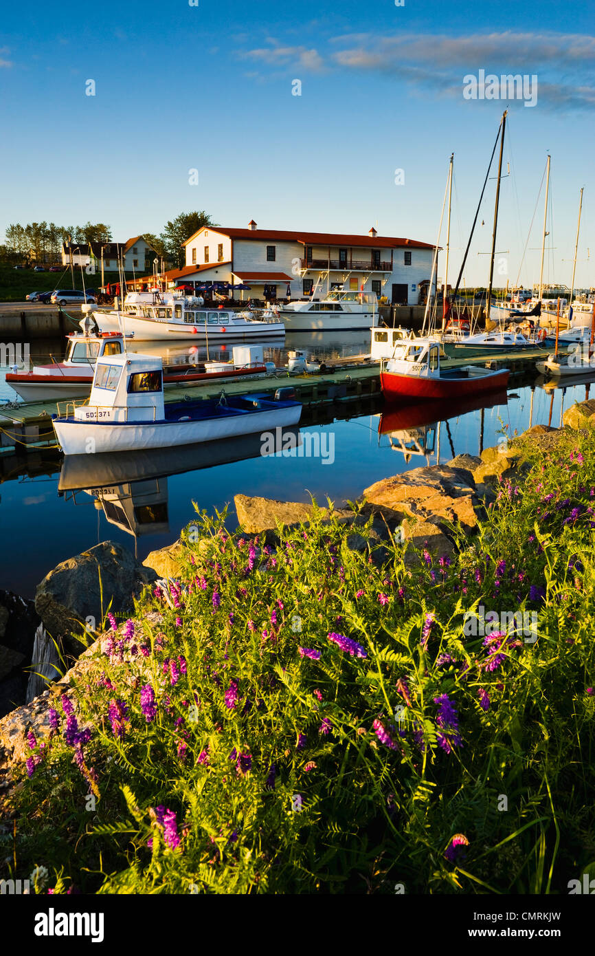 Marina and the Vieille Usine at sunset, L'AnseaBeaufils, Gaspesie