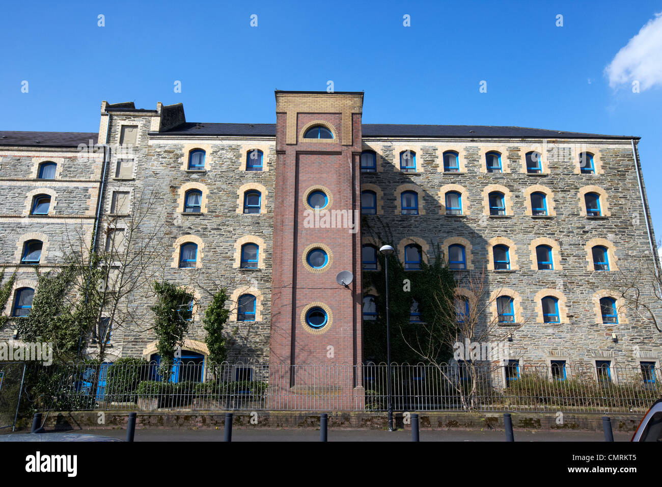 rock mills former flour mills building converted to student accommodation use in Derry city county londonderry northern ireland Stock Photo