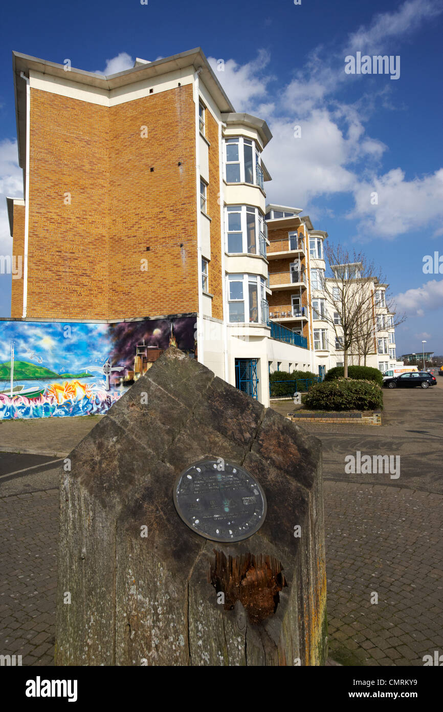 second world war point of departure memorial beside new riverfront