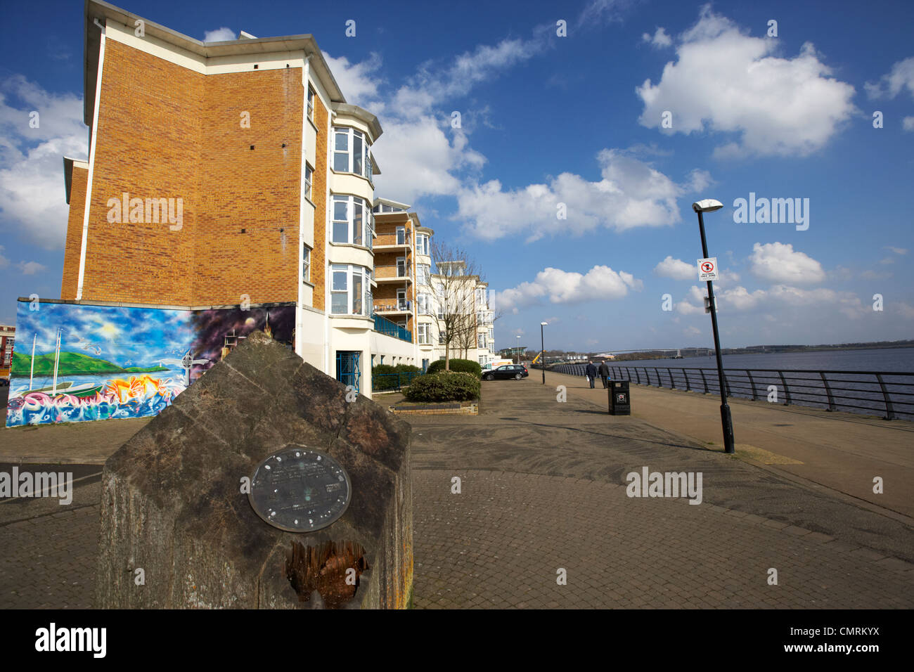 second world war point of departure memorial beside new riverfront
