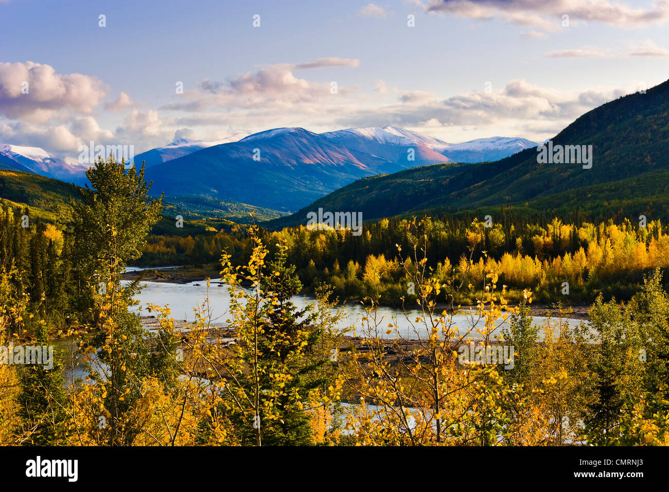 Smoky River and mountains near Grande Cache, Alberta Stock Photo - Alamy