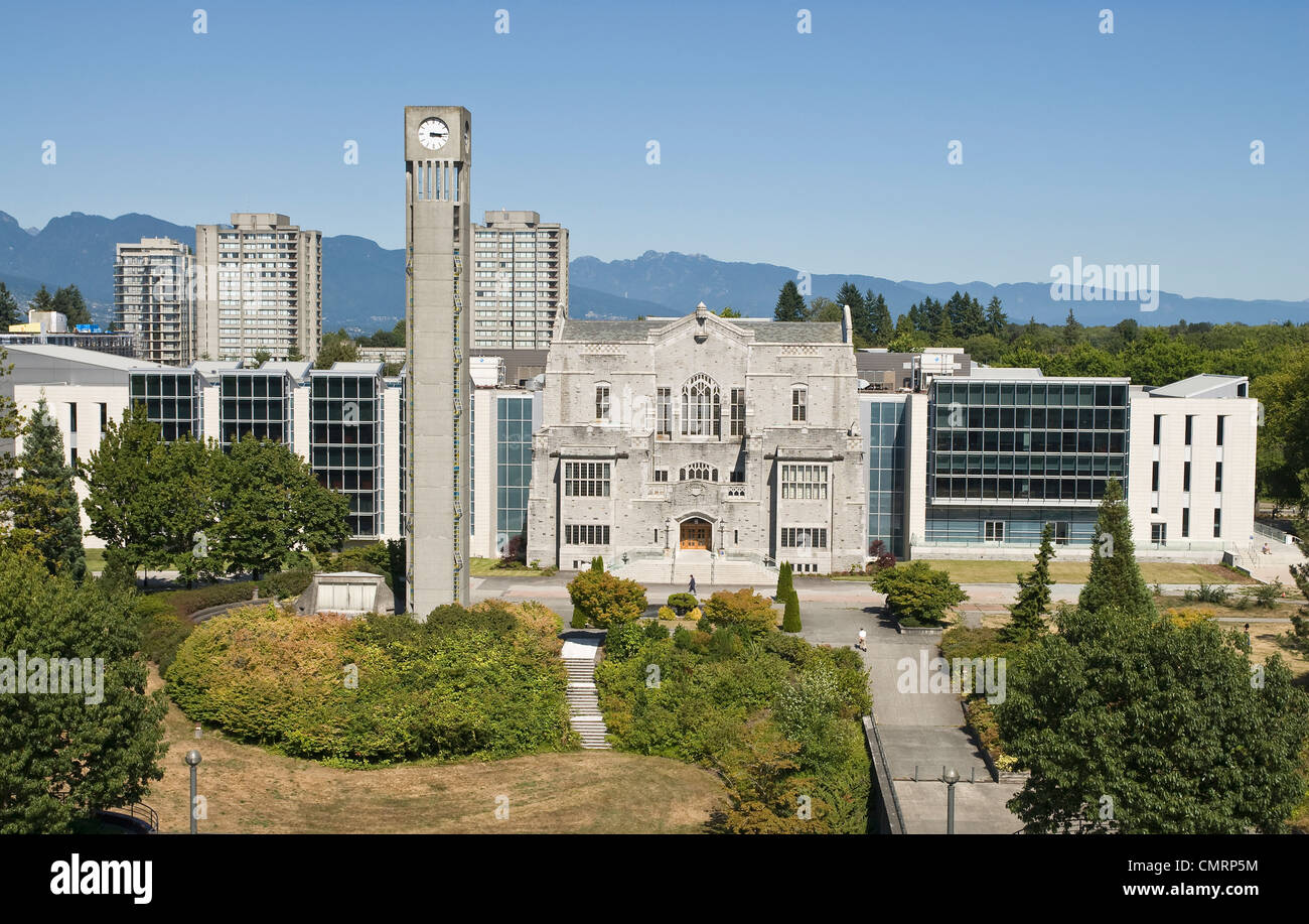 Clock tower and the Irving K Barber Learning Centre on the Vancouver