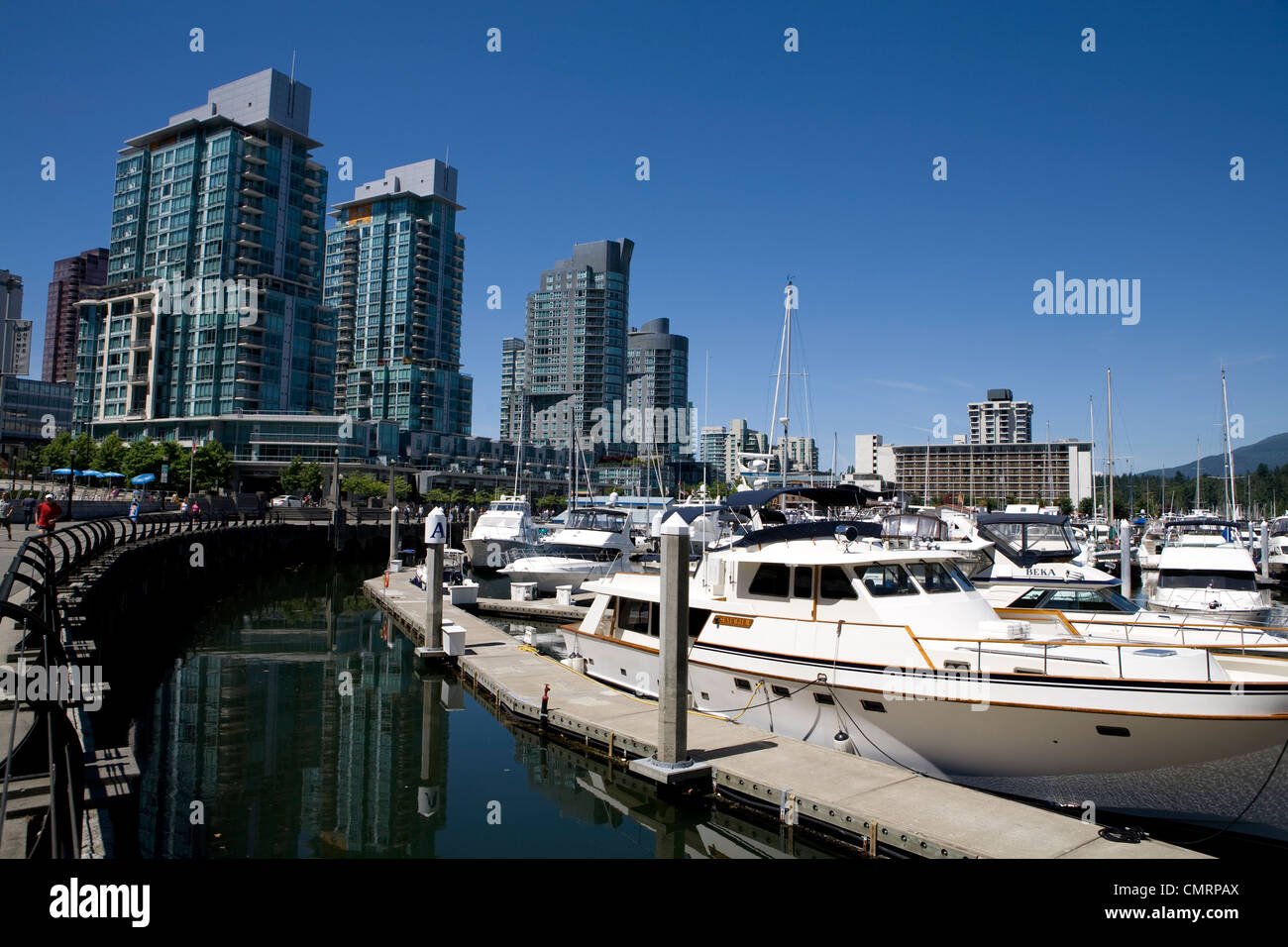 Coal Harbour, Vancouver, British Columbia Stock Photo