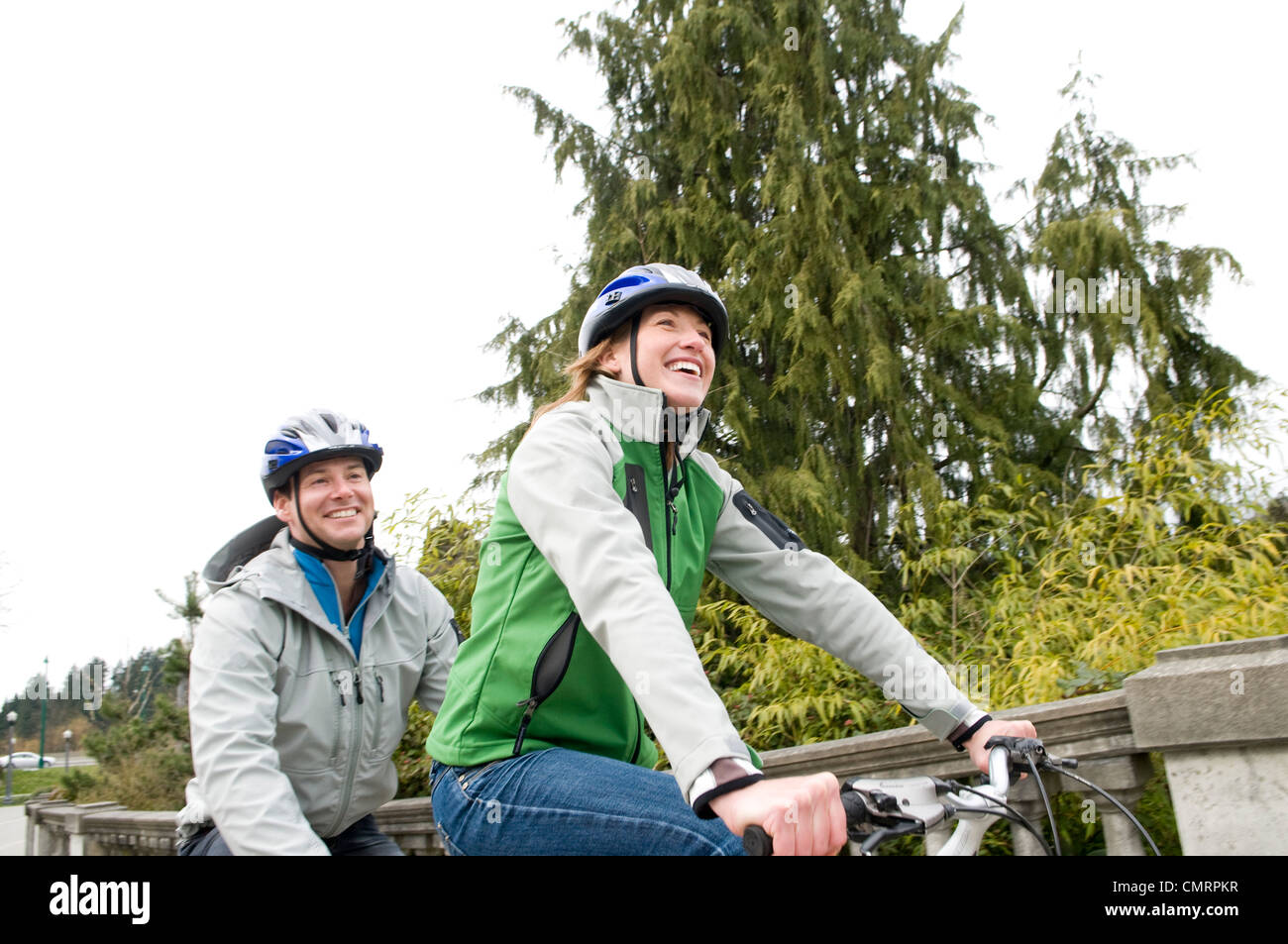 Two women riding tandem bike hires stock photography and images Alamy