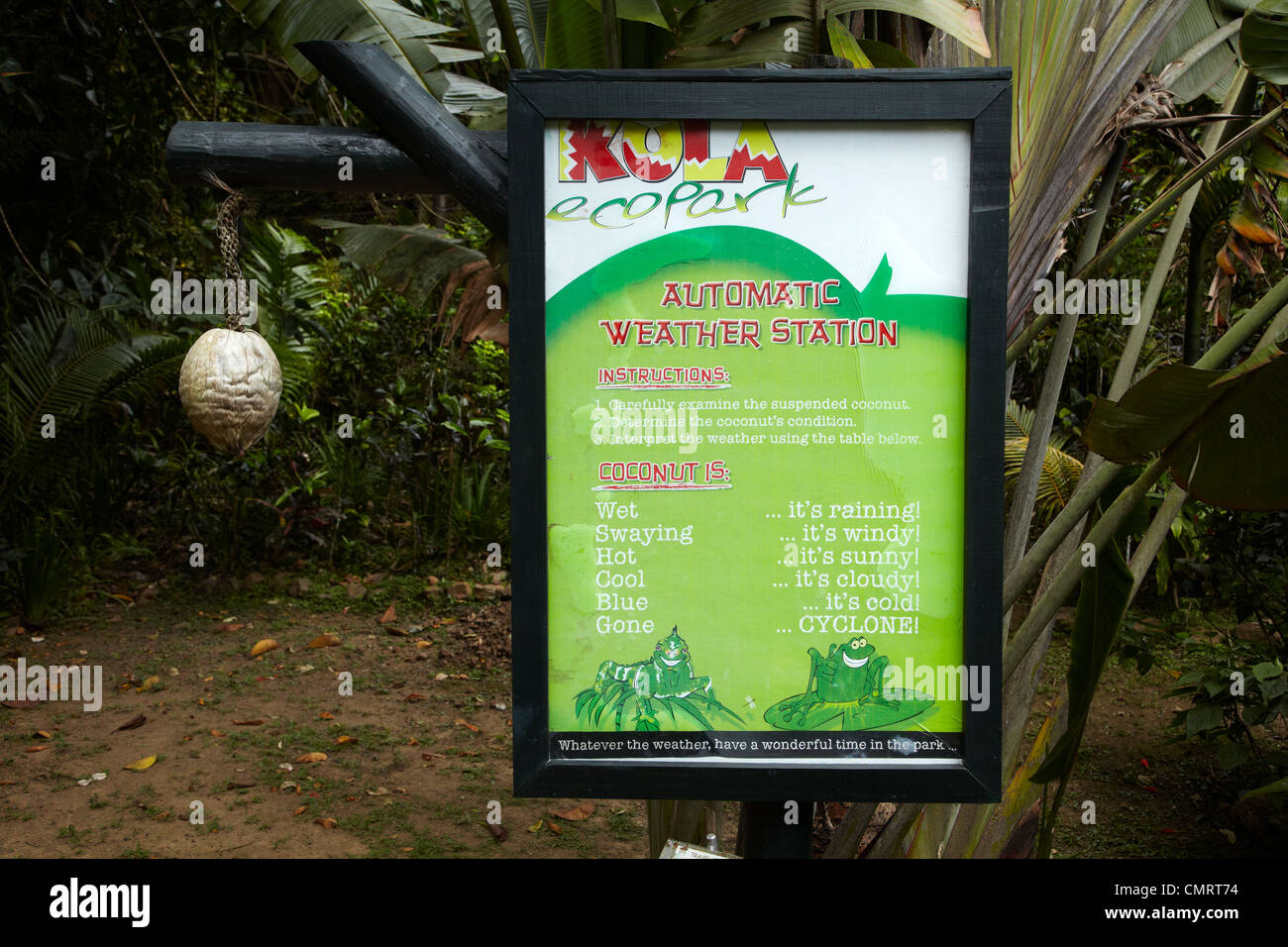 Automatic Weather Station Coconut, Kula Eco Park, Coral Coast, Viti