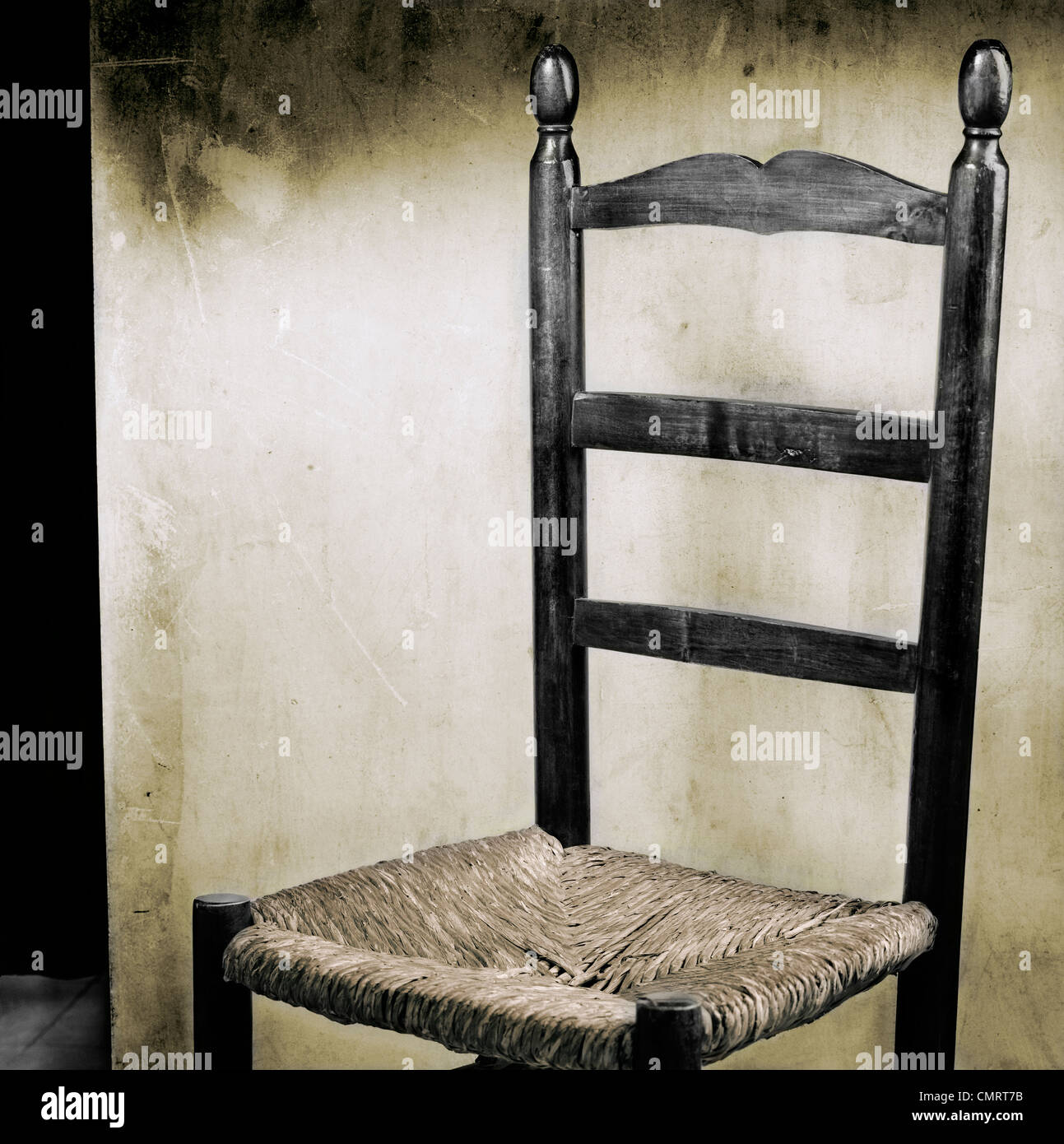 Old Spanish chair Stock Photo Alamy