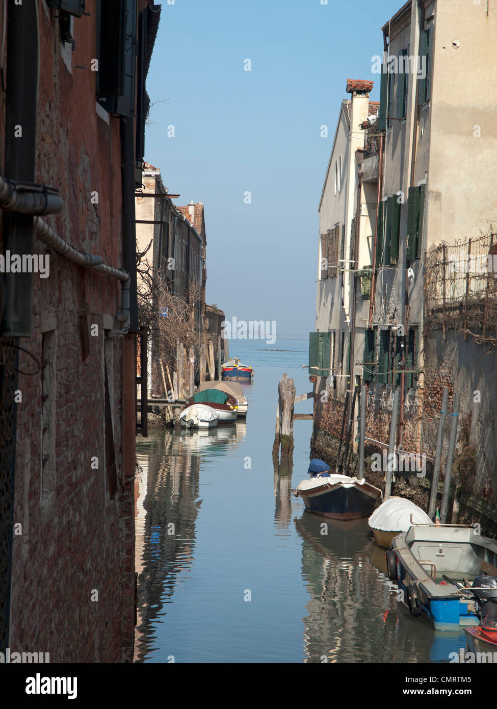 Looking out towards the lagoon in Venice Stock Photo - Alamy