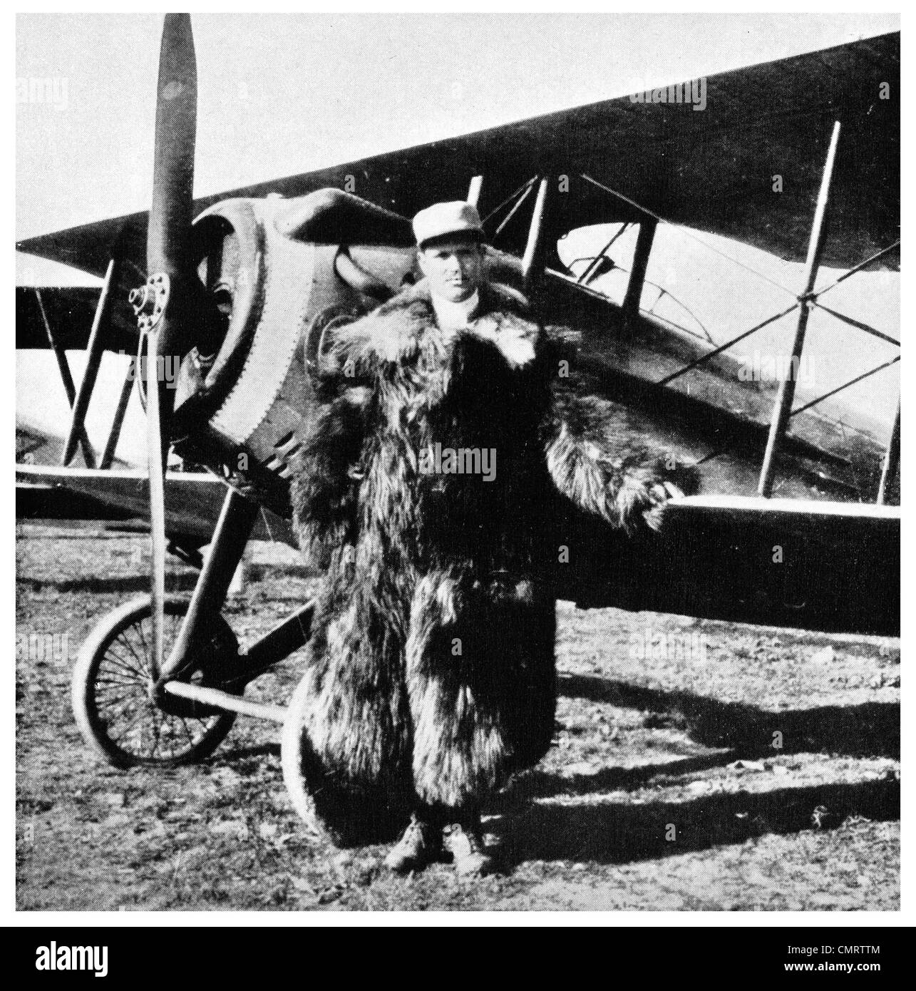 1918 B Stuart Walcott American Aviator Pilot Aircraft plane Stock Photo