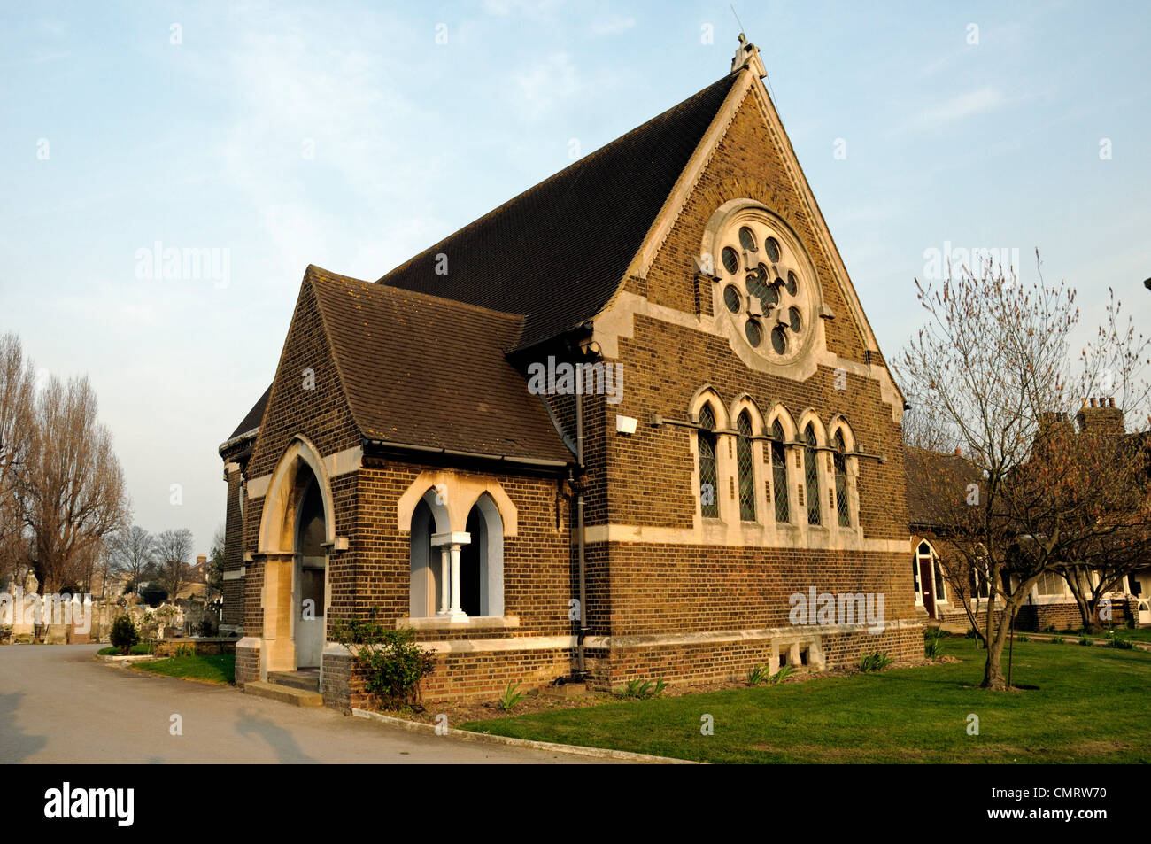 Chapel of rest, St Patrick's Cemetery, Leytonstone, London, England, UK