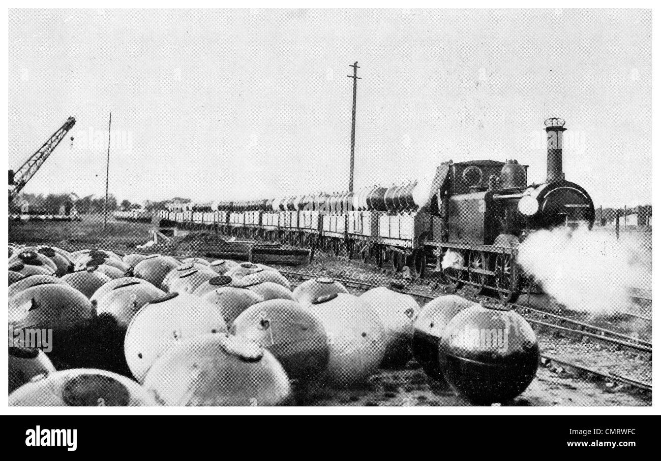 1919 Train load of American Mines 300 pound Stock Photo