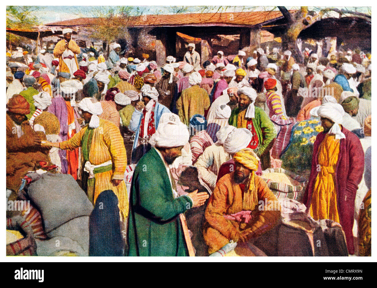 1919 Grain Market of Samarkand Stock Photo