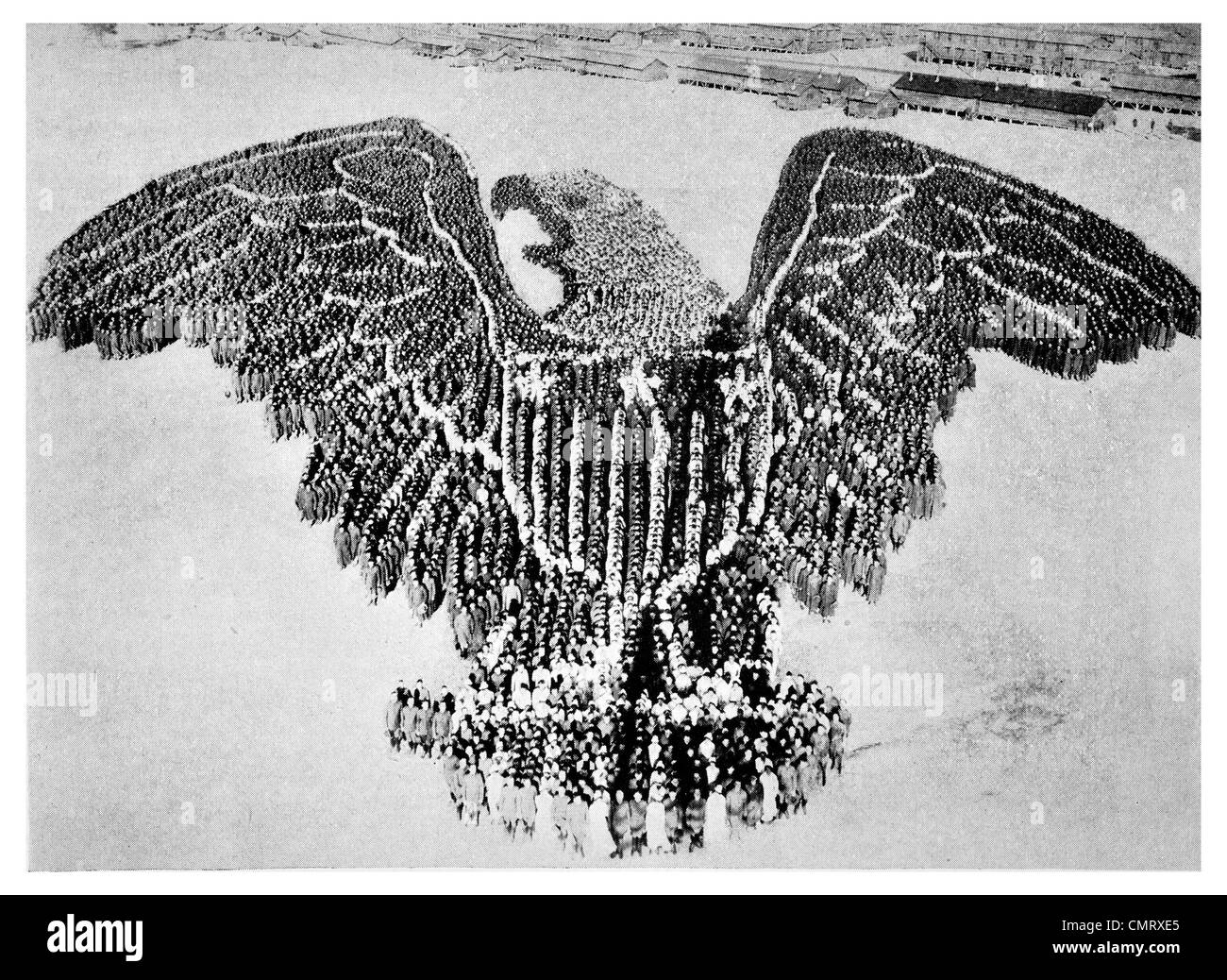 1919 American Eagle in Uniform Officer Nurses Camp Gordon Atlanta Georgia Stock Photo