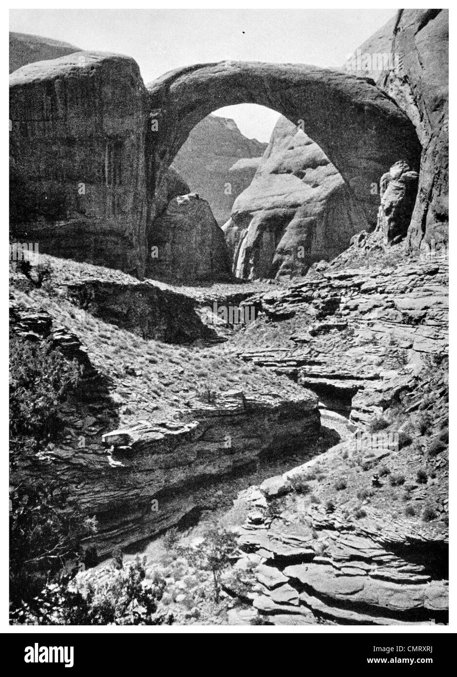 1923 Rainbow Bridge Monument valley Stock Photo