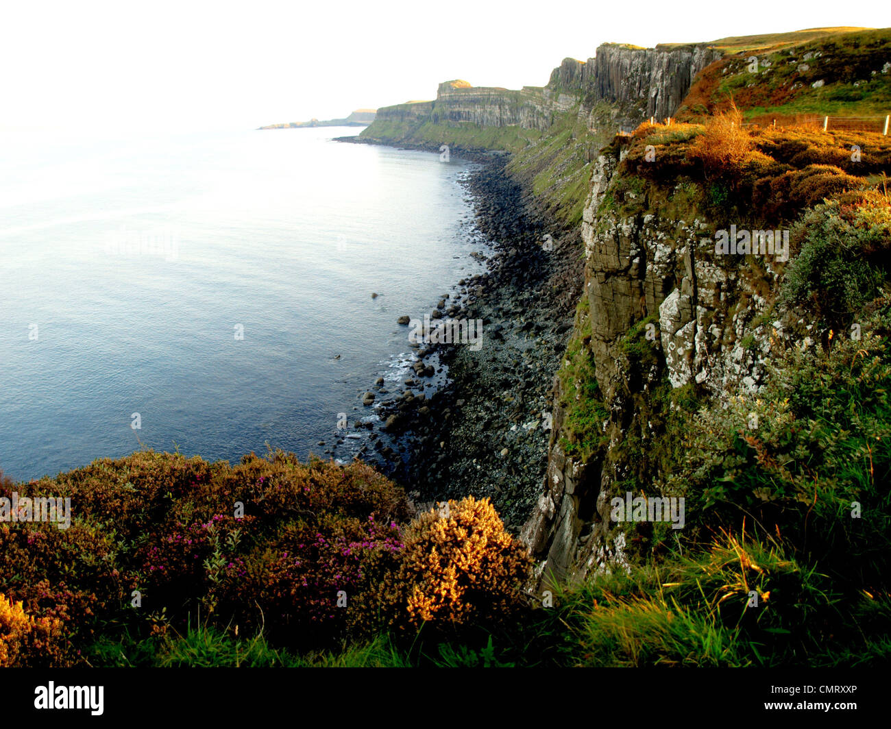 Cliffs of Kilt Rock, Scotland Stock Photo