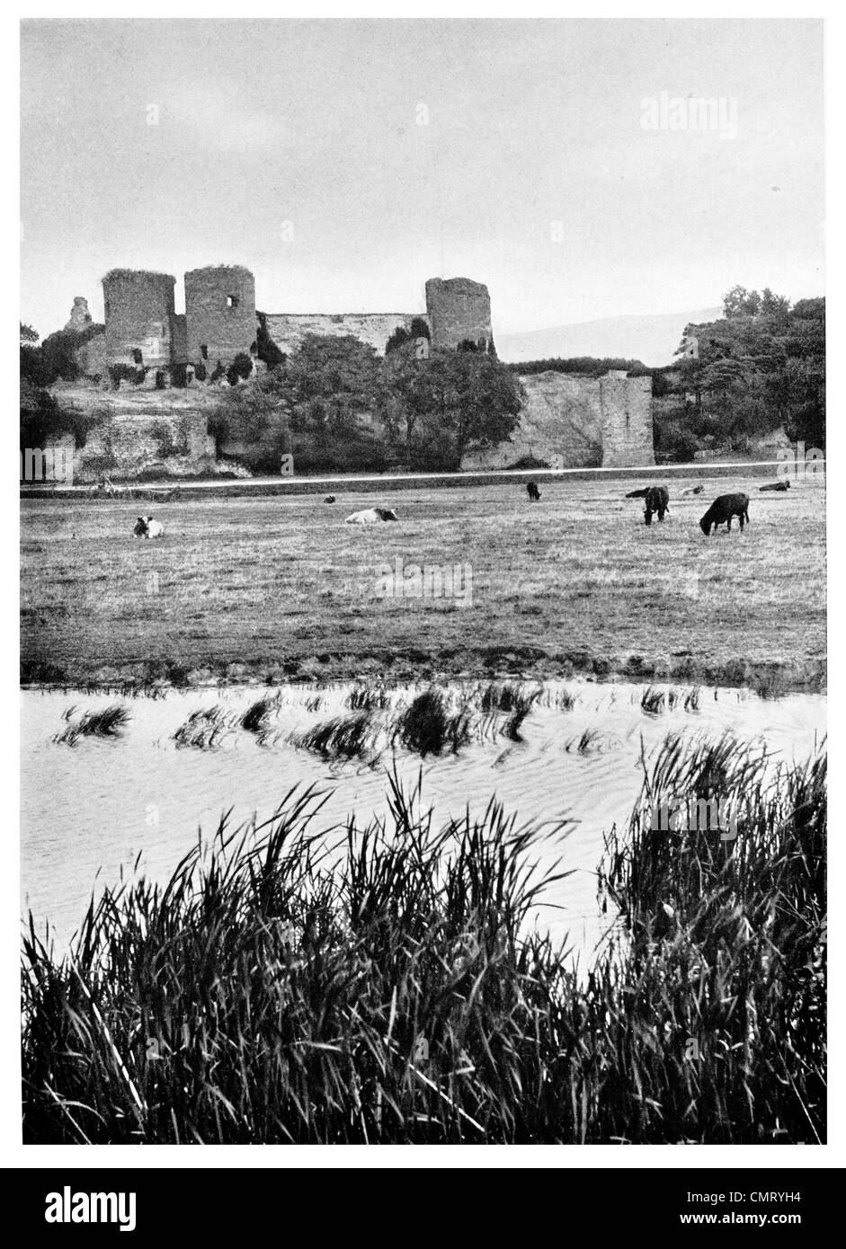 1923 Rhuddlan Castle near Rhyl Denbighshire Wales Stock Photo - Alamy