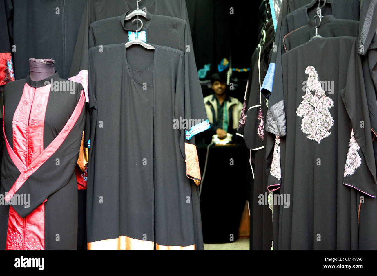 Bahrain, Manama, a local dress shop in the old souk Stock Photo Alamy