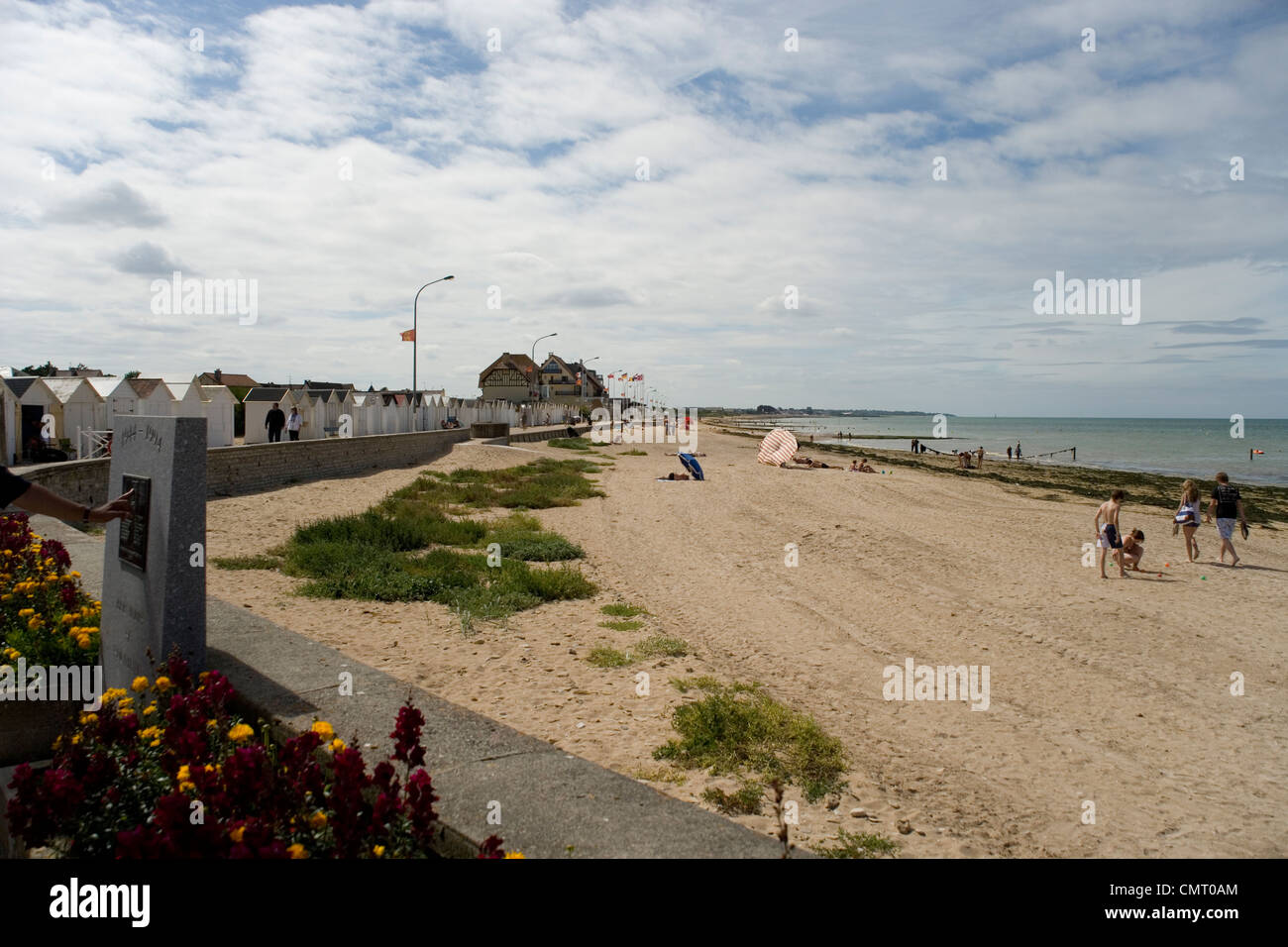 Beach at Bernieres sur Mer part of Juno Beach on D Day in Normandy ...