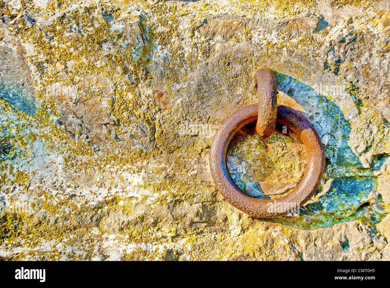 Wall with iron ring on it Stock Photo Alamy