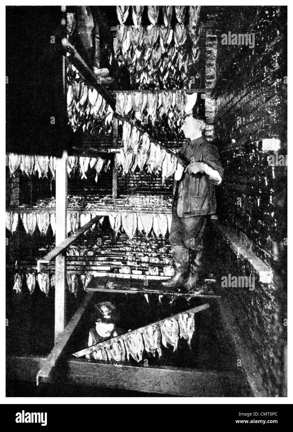 1923 Herring smokery smoked Lockeport Nova Scotia Stock Photo