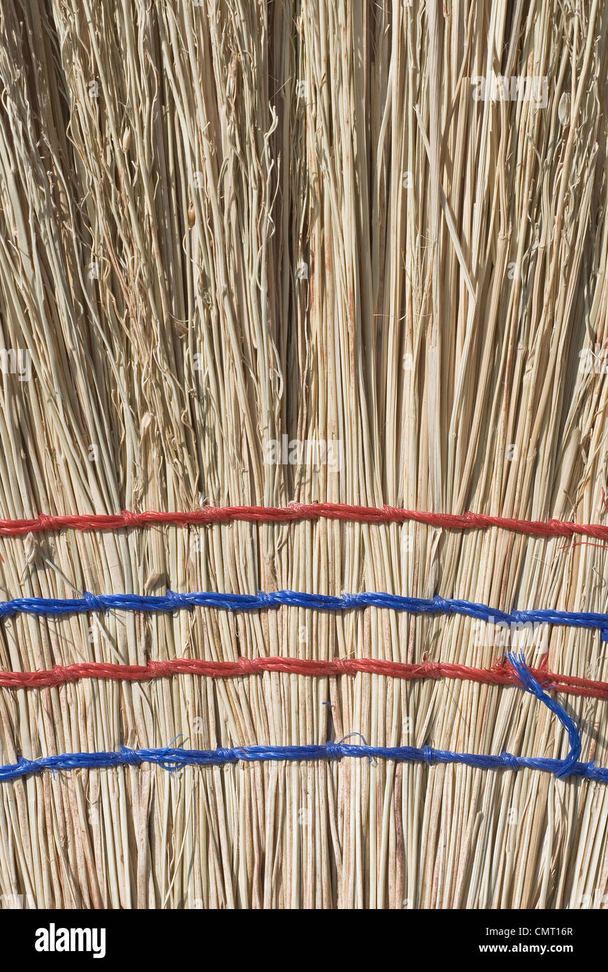 Closeup of Straw Broom for Domestic Housework Stock Photo Alamy
