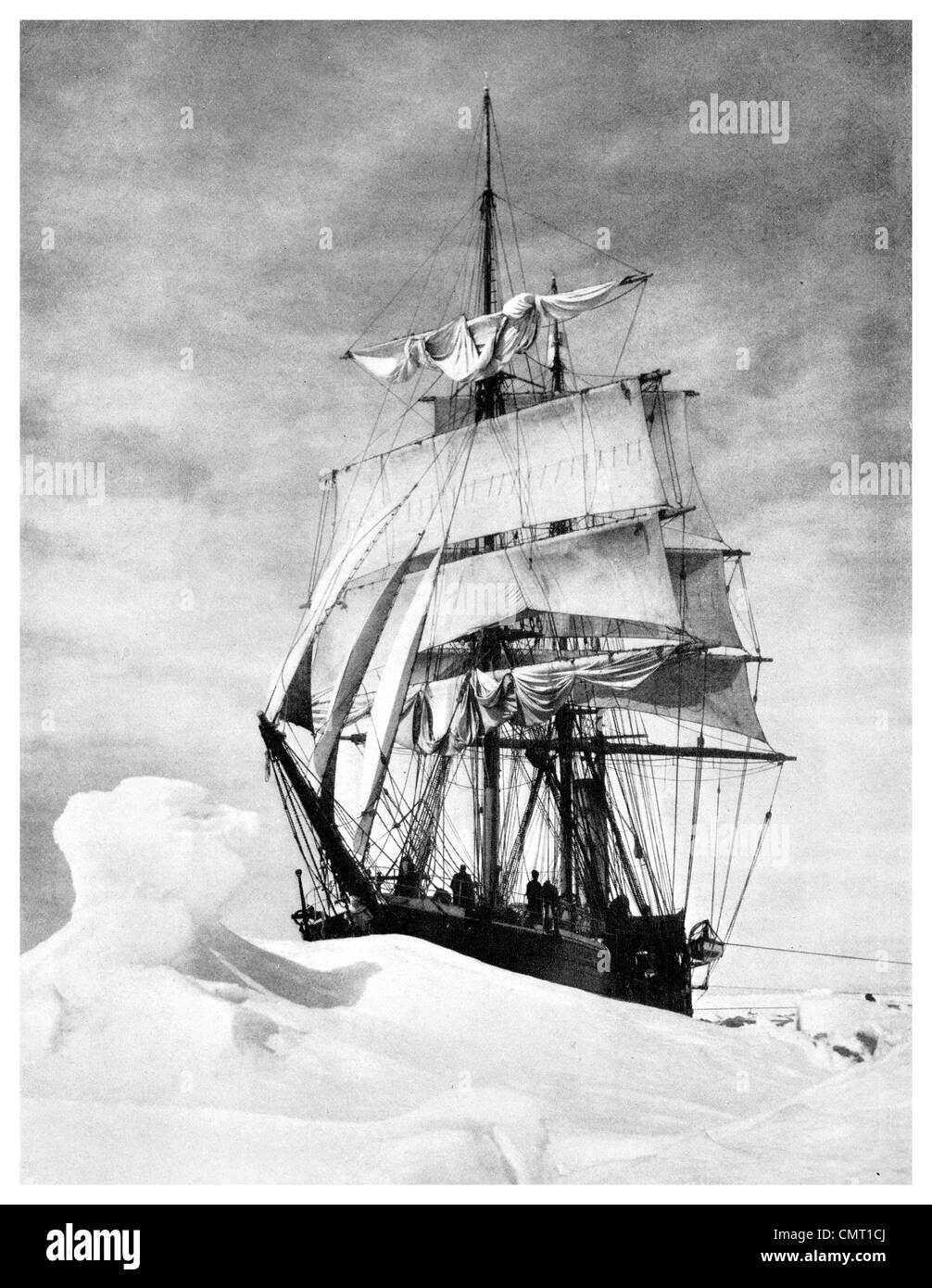 1924 Polar Explorer Terra Nova Captain Scott Terra Nova Expedition, officially the British Antarctic Expedition Stock Photo