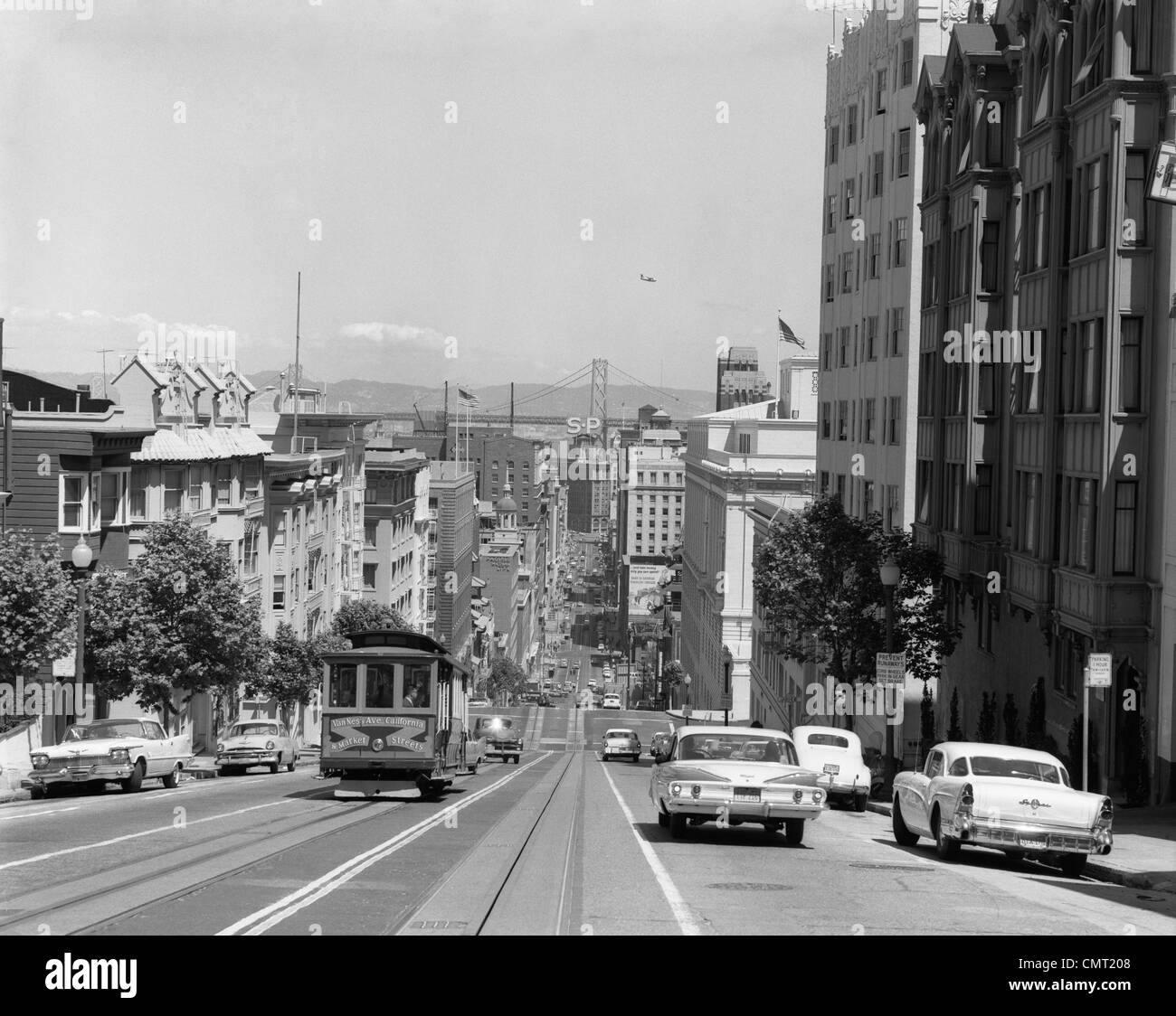 1950s 1960s VIEW OF SAN FRANCISCO CALIFORNIA USA Stock Photo