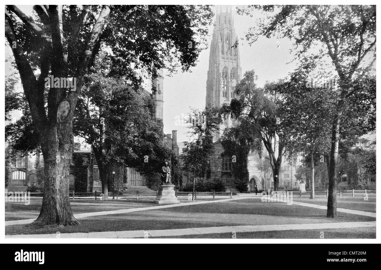 1924 Harkness Memorial Quadrangle Yale University New Haven Connecticut Stock Photo