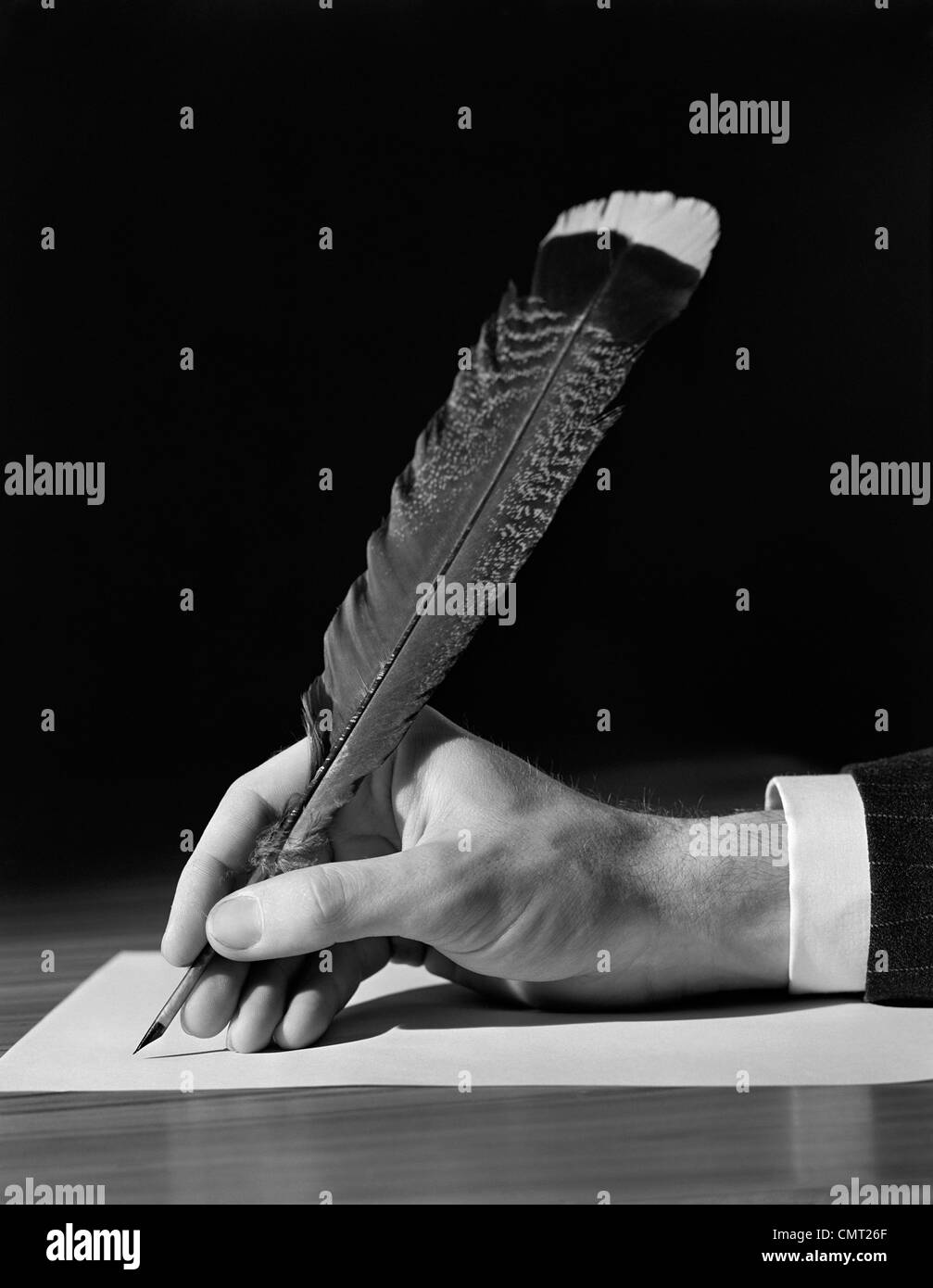 Man quill writing hires stock photography and images Alamy